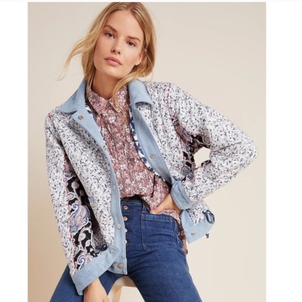 BLANK NYC Denim Trimmed Reversible Jacket